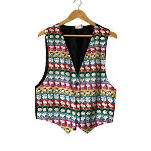 Peanuts Multicolor Comic Strip Vest